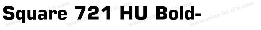 Square 721 HU Bold字体转换